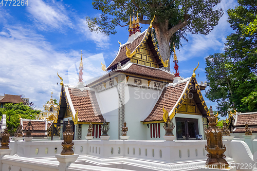 Image of Wat Chedi Luang temple buildings, Chiang Mai, Thailand 