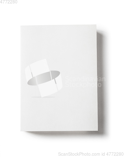 Image of Closed blank book isolated on white