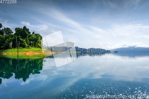 Image of Morning on Cheow Lan Lake, Khao Sok National Park, Thailand