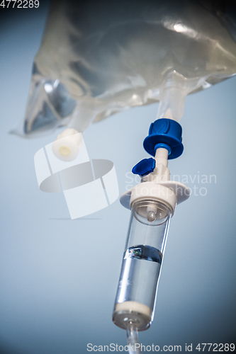 Image of Intravenous drip equipment in hospital