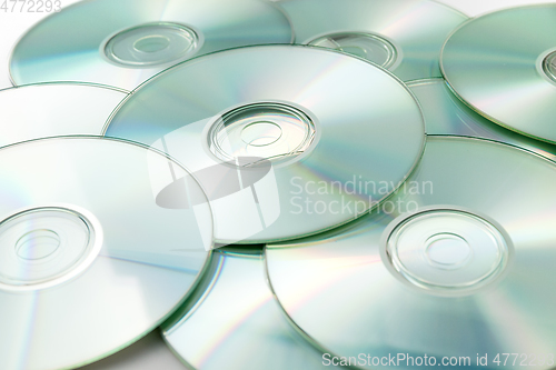 Image of CD, DVD stack