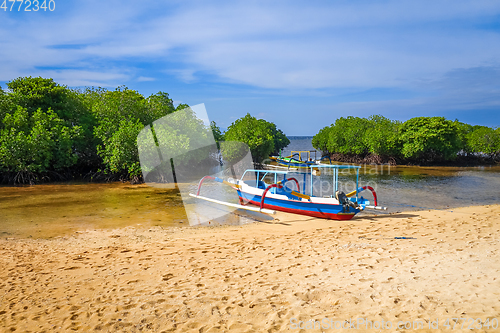 Image of Mangrove beach, Nusa Lembongan island, Bali, Indonesia