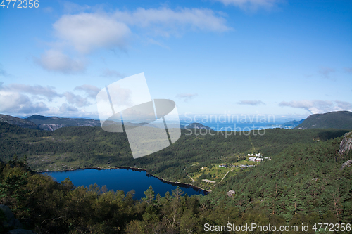 Image of Way to the Preikestolen, Rogaland, Norway