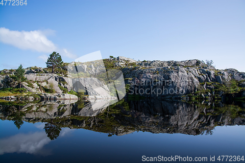 Image of Way to the Preikestolen, Rogaland, Norway