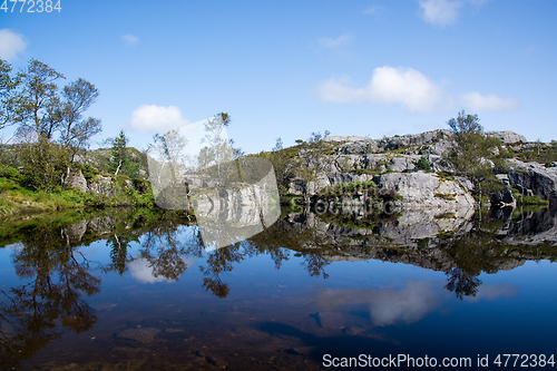 Image of Way to the Preikestolen, Rogaland, Norway