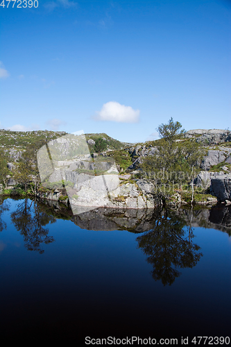 Image of Way to the Preikestolen, Rogaland, Norway