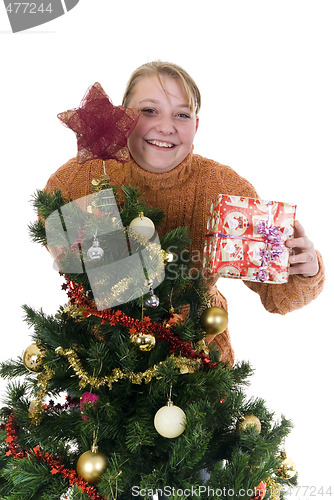 Image of Happy Christmas girl 