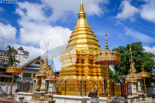 Image of Wat Chomphu temple, Chiang Mai, Thailand