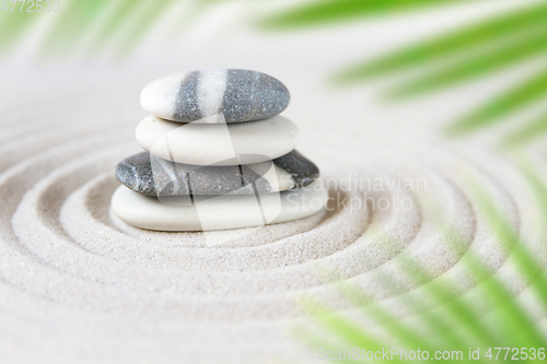 Image of Zen natural japanese garden background