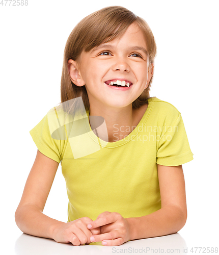 Image of Portrait of a happy little girl