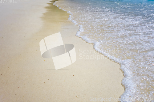 Image of white sand beach detail