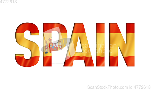 Image of spanish flag text font
