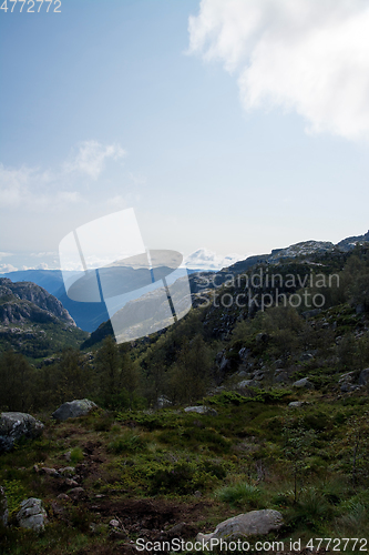 Image of Way to the Preikestolen, Rogaland, Norway