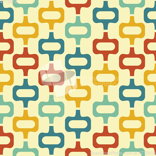 Image of mid century style seamless pattern