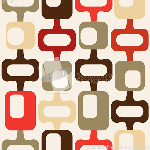 Image of mid century style seamless pattern