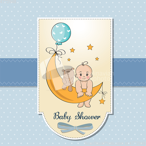 Image of baby boy shower card