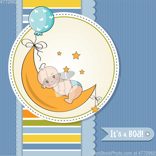 Image of baby boy shower card