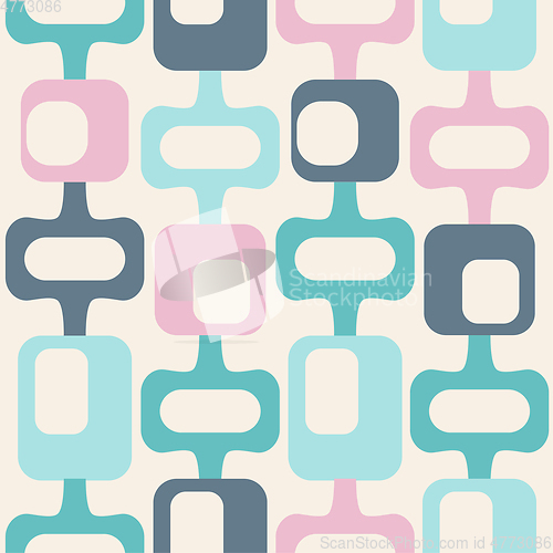 Image of mid century style seamless pattern