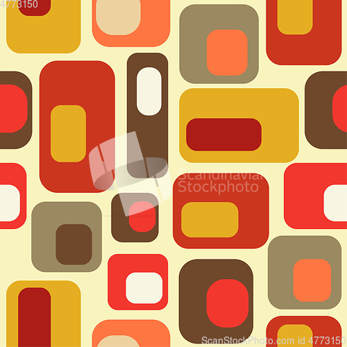 Image of mid century style seamless pattern