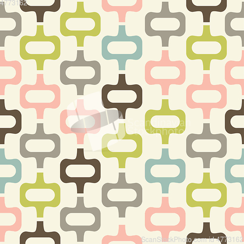 Image of mid century style seamless pattern