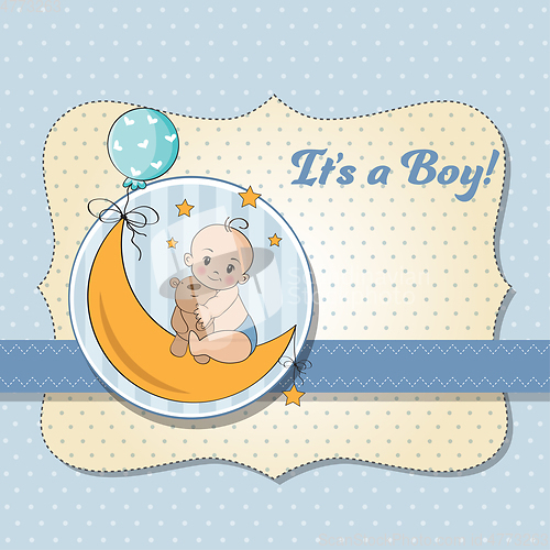 Image of baby boy shower card