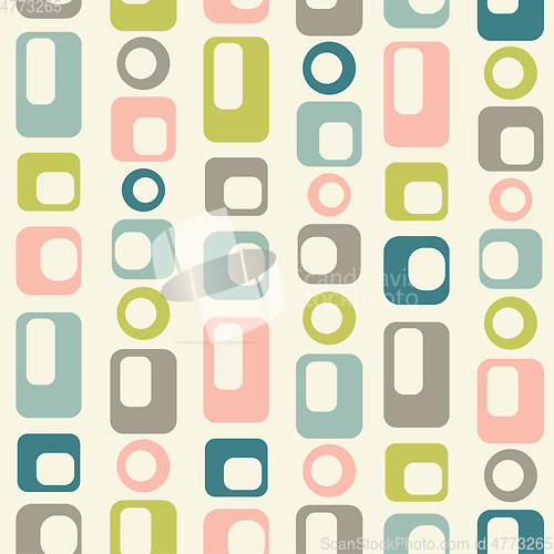 Image of mid century style seamless pattern