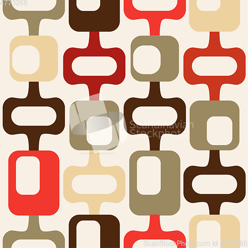 Image of mid century style seamless pattern