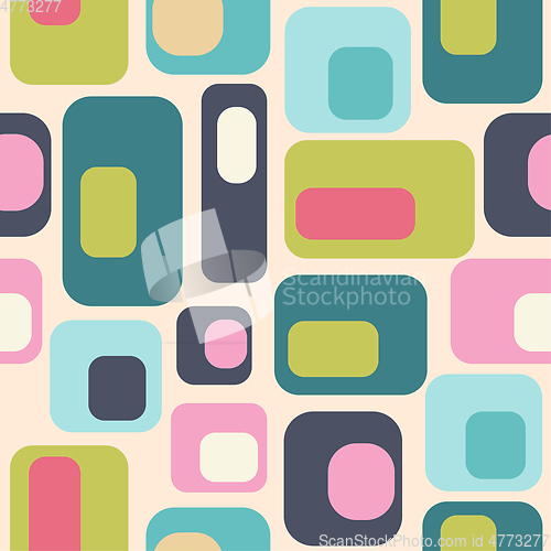 Image of mid century style seamless pattern