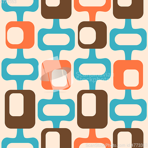 Image of mid century style seamless pattern