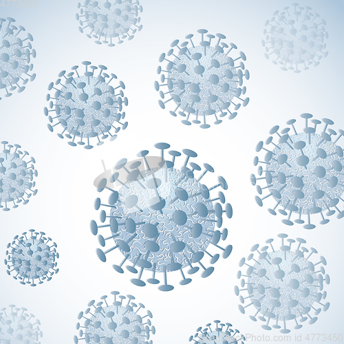 Image of Coronavirus cells background. Covid-19. Vector