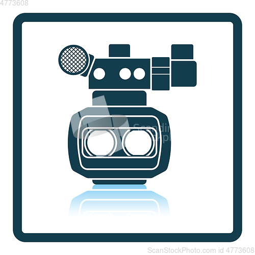 Image of 3d movie camera icon