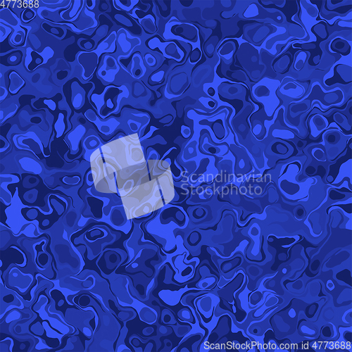 Image of Modern blue abstract marble effect texture background