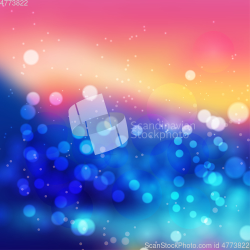 Image of Amazing colorful bokeh abstract background