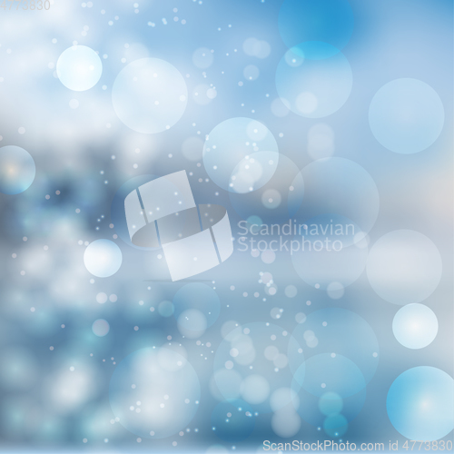 Image of Amazing blue bokeh abstract background