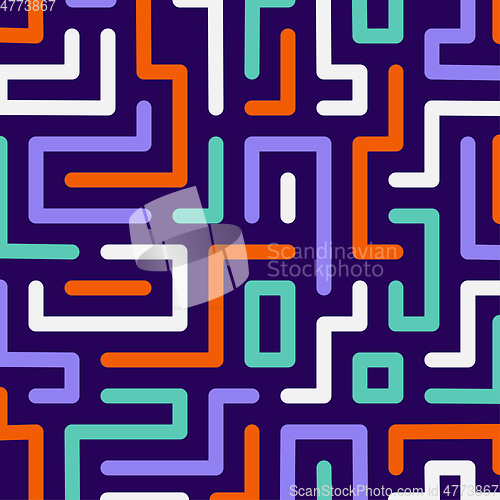 Image of Colorful maze background