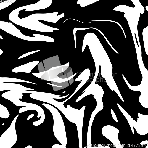 Image of Abstract fluid black and white background