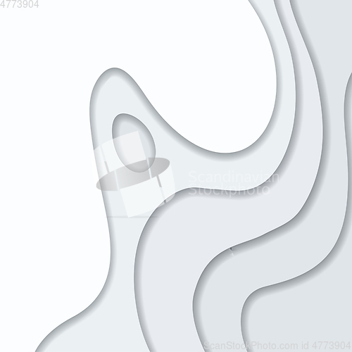 Image of Abstract white and gray 3d paper cut background