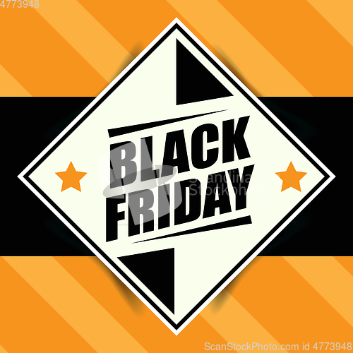 Image of Black friday banner. Retro style.