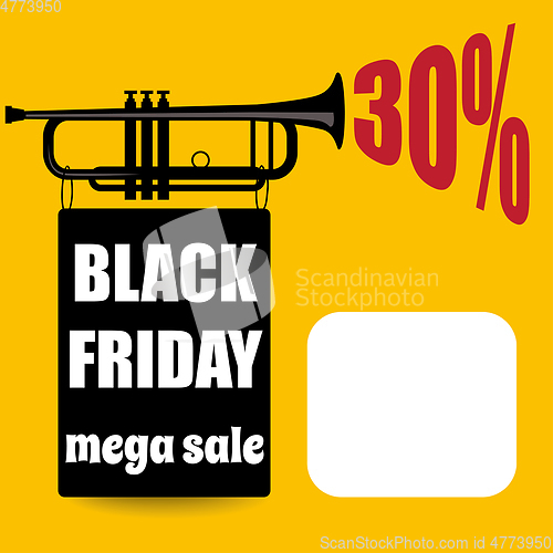 Image of Black friday banner. Retro style.