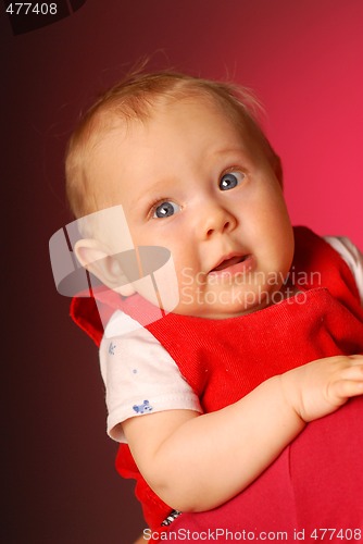 Image of A very thoughtful little girl