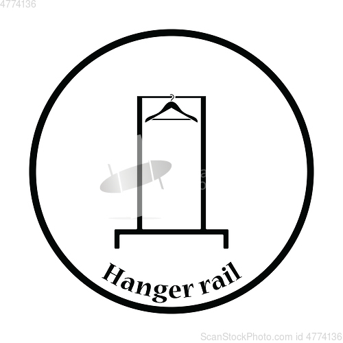 Image of Hanger rail icon