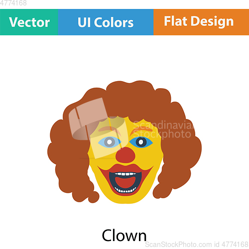 Image of Party clown face icon