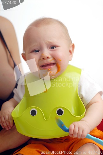 Image of Feeding of a small child