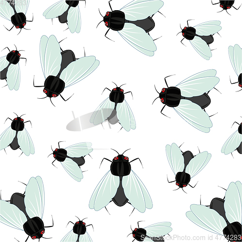 Image of Vector illustration of the decorative pattern from insect fly