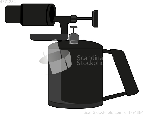 Image of Gasoline blowtorch on white background is insulated