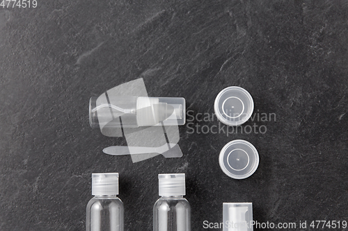 Image of toiletry bottle set