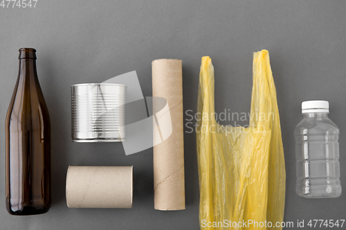 Image of different kind of household waste