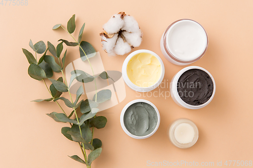 Image of blue clay mask, body butter and eucalyptus cinerea