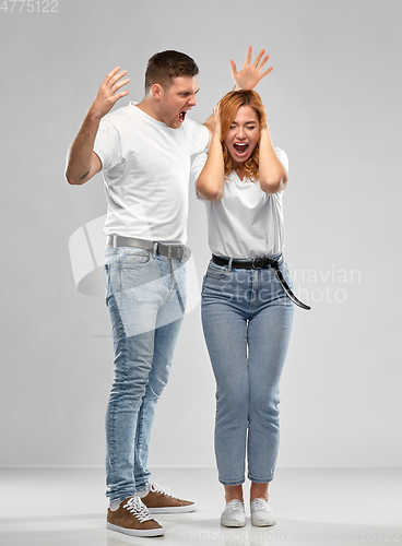 Image of unhappy couple having argument