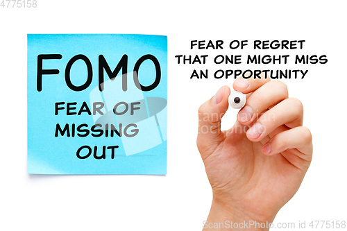 Image of Fear Of Missing Out FOMO Concept
